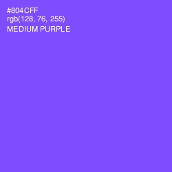 #804CFF - Medium Purple Color Image